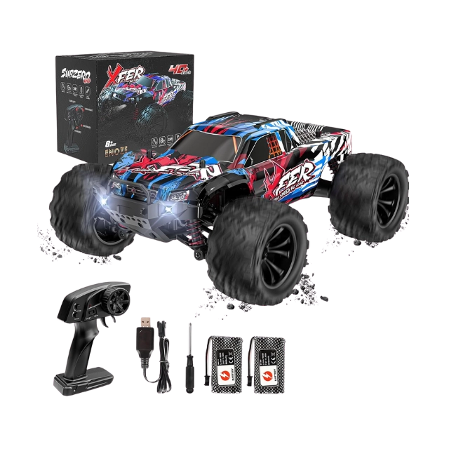Monster Truck Remote Control Car 1:16, High Speed 40 km/h, 2.4 GHz, 4 WD
