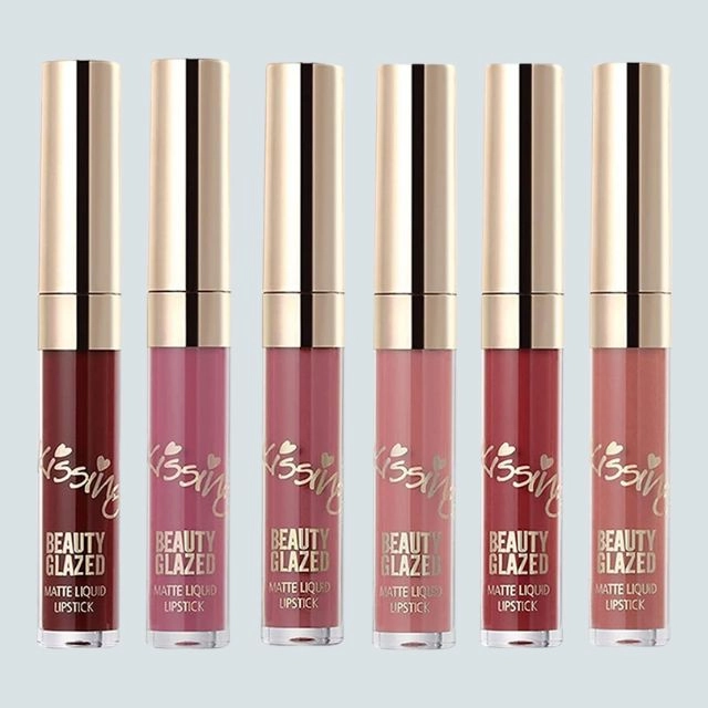 💋 Matte Liquid Lipstick – 6 Color Waterproof Long-Lasting Set