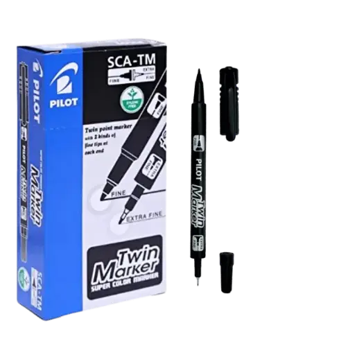 Pilot Twin Marker 12pc Pkt - (MOQ 12 Pkt)