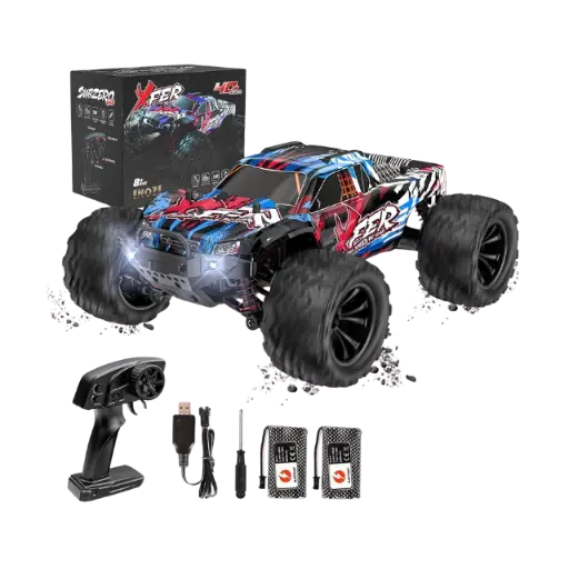 Monster Truck Remote Control Car 1:16, High Speed 40 km/h, 2.4 GHz, 4 WD