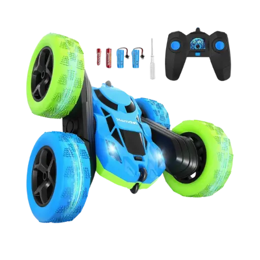 360° Rotating Double-Sided RC Stunt Car – Rechargeable